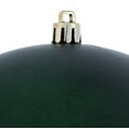 thumbnail image 2 of Vickerman 6" Midnight Green Matte Ball Ornament, 4 per Bag, 2 of 5