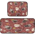 thumbnail image 7 of SKYSONIC Vintage Hot Drinks Kitchen Rugs Set of 2, Retro Winter Coffee Floor Runner Area Rug Washable Carpet Mat Perfect for Living Room Bedroom Entryway, 7 of 7