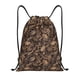 thumbnail image 1 of Fotbe Brown Camouflage Skull Bolsa Mochila con Cordón Estampada, Bolsa de Gimnasio Deportiva, Bolsa Cinch, Bolsa con Cordón para Hombres y Mujeres-Medium, 1 of 6