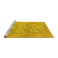 thumbnail image 2 of Ahgly Company Machine Washable Indoor Rectangle Oriental Yellow Traditional Area Rugs, 5' x 7', 2 of 4