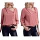 thumbnail image 3 of Prettyia - Blusa de gasa con cuello vuelto y botones para mujer XXL Yuyangstore  Blusa de Gasa Sólida, 3 of 8
