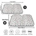 thumbnail image 3 of Fotbe Milk Tea Car Windshield Sunshade | Sun Visor Protector Front Window Shade, Keeps Out UV Rays, Keeps Your Vehicle Cool-Medium, 3 of 7