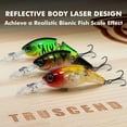 thumbnail image 6 of TRUSCEND Easy Catch SwimMax with BKK Hooks, Magic Noisy Wiggling and Vibrating Actions for More Bites, Lifelike Fishing Lures for Bass Trout Walleye Crappie, Strongest Dyneema Fiber Jointed Swimbait, 6 of 6