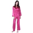 thumbnail image 2 of Richie House Women's Satin Two-piece Sleepwear Set RHW2742, 2 of 2