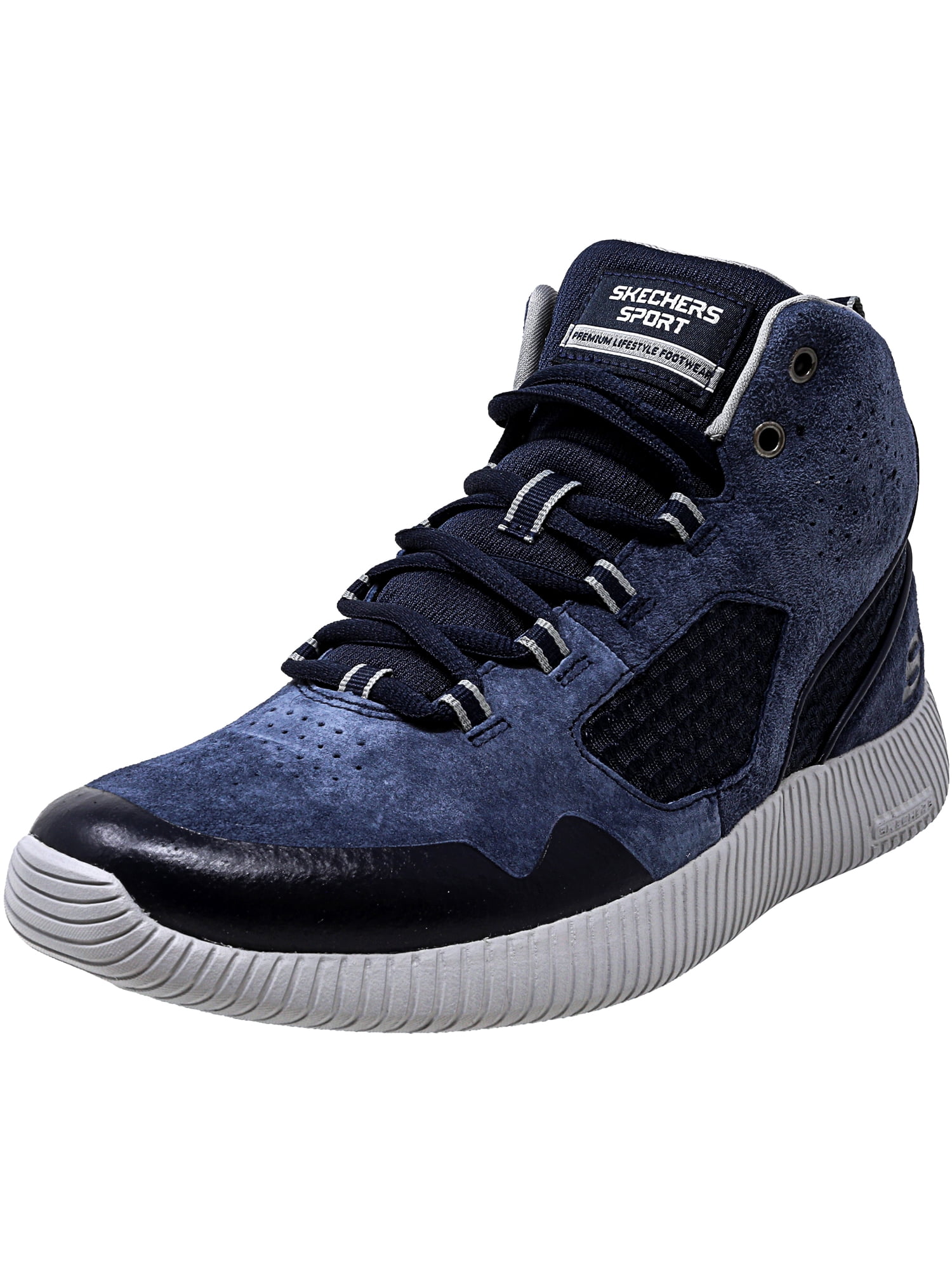 skechers mens high top sneakers