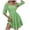 Green, variant on Women's Vintage Dress - Trumpet Sleeve Sweetheart Neckline Court Dress for Daily, Beach, Cosplay