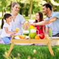 thumbnail image 2 of Bamboo Bed Tray Table with Folding Leg, Breakfast in Bed Tray for Eating,Tv Tabl, 2 of 10