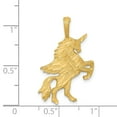 thumbnail image 3 of Real 14kt Yellow Gold Unicorn Charm Pendant; for Adults and Teens; for Women and Men, 3 of 3