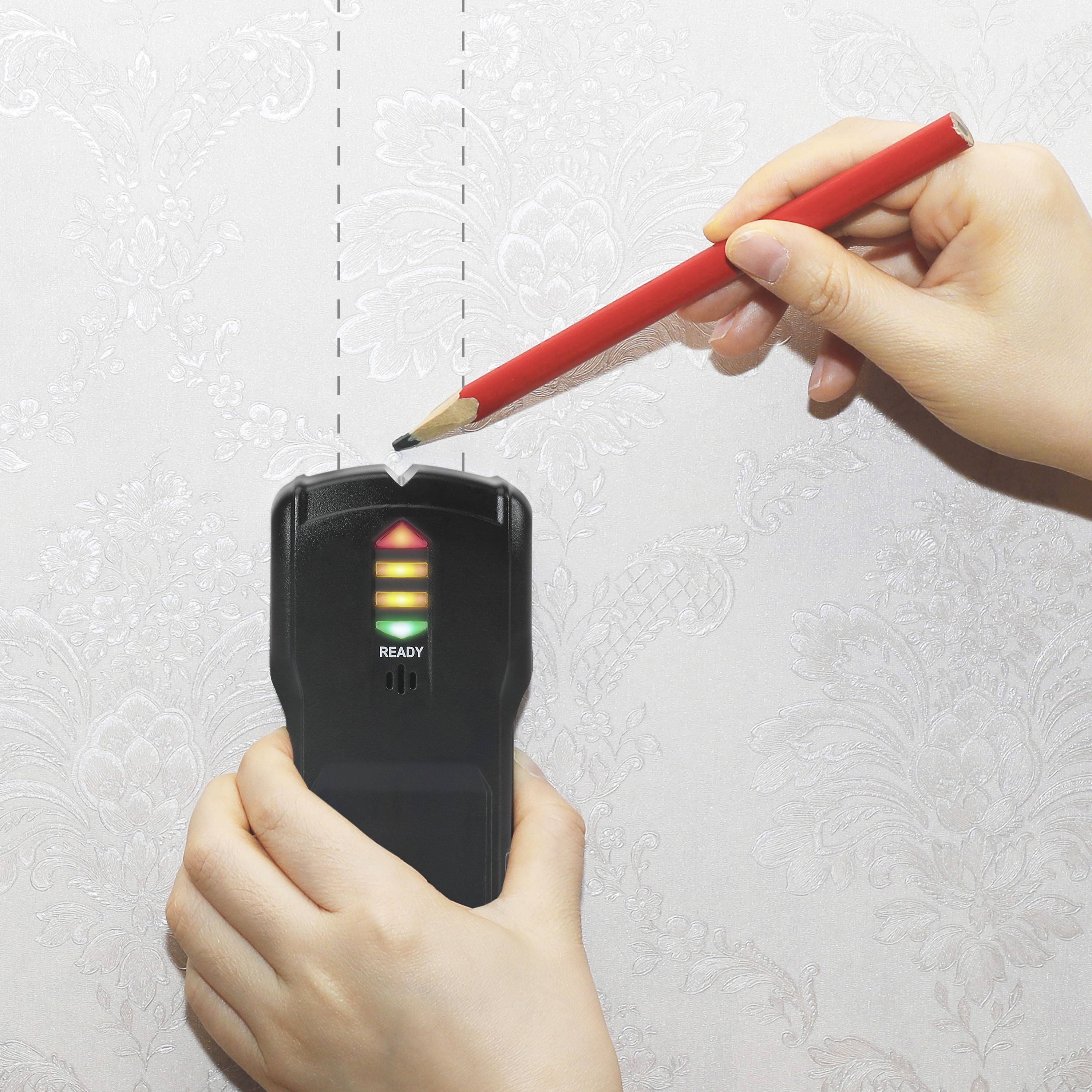 Onn Electronic Stud Finder with LED Light Indicator for Wood & Metal Stud Detection