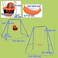 thumbnail image 3 of Outsunny 2 In 1 Toddler Swing Set with Safety Harness for Baby, Kids, 3 of 10