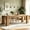 Brown, variant on Fnova 86.6" Extra Long Farmhouse Dining Table for 6-10 People, Large Wood Kitchen Table, Heavy Duty Dinner Table for Dining Room, Kitchen, Living Room, Restaurant, Family Gatherings
