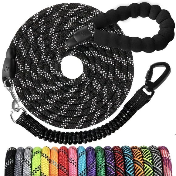 Correa para perros Jenico, cuerda larga de 9 m, resistente, con reflectante para perros