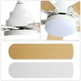 thumbnail image 5 of 42" White Ceiling Fan with LED Light - Remote Control, Reversible DC Motor, 5 Blades for Indoor/Outdoor Use, 5 of 7