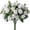 White, variant on Set of 6 Artificial Rose Flowers with Realistic Stems and Leaves, Rose Bouquet Bulk for Wedding Table Decor Spring Party Centerpieces, Home Vase Arrangements and DIY Floral Projects
