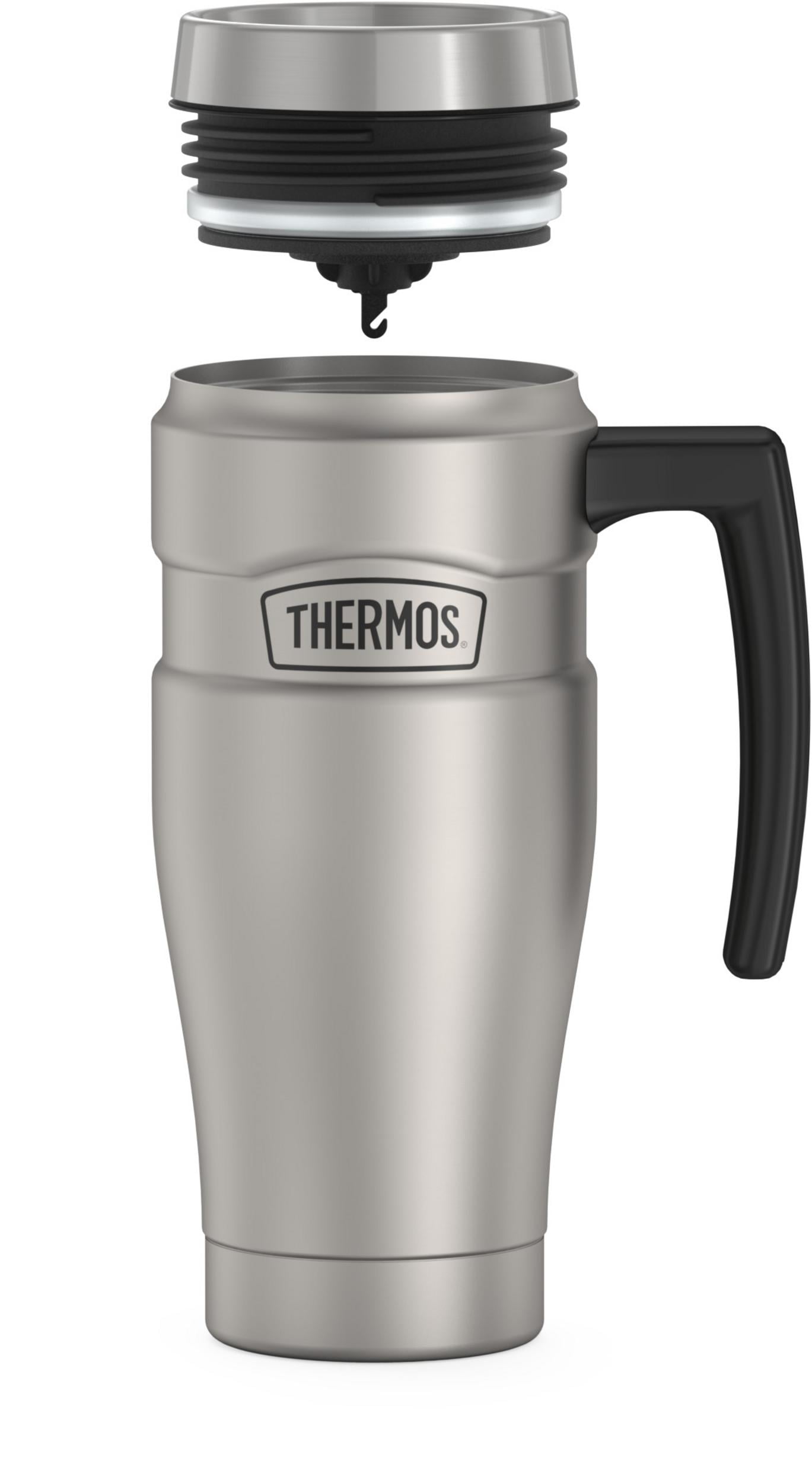  THERMOS Stainless King Vacuum-Insulated Travel Mug, 16 Ounce,  Midnight Blue : Home & Kitchen