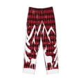 thumbnail image 6 of Uemuo Christmas Buffalo Plaid Pattern Men's Wide Leg Palazzo Lounge Pants with Pockets Light Weight Loose Comfy Casual Pajama Pants-Medium, 6 of 9