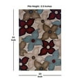 thumbnail image 4 of Benzara BM201395 2.83 x 1.83 ft. Floral Pattern Polypropylene Power Loomed Rug, Multi Color, 4 of 4