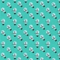 thumbnail image 1 of Ahgly Tapis d'Intérieur Lavable en Machine Carré Transitionnel Bleu Cyan Vif, 7 Pieds Carré, 1 of 7