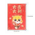 thumbnail image 2 of HOOWIFFY 10 Pcs Porte-Argent Enveloppes Rouges Hong Bao pour Nouvel An Rectangulaire pour Rassemblements 2025, 2 of 6