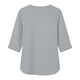thumbnail image 5 of Mujeres 3/4 Manga de Verano Tops V Cuello Botonado Color Sólido Blusa, Camisetas Casuales de las Mujeres Suelto Ajuste Suave Respirable Primavera de Uso Diario, 5 of 8