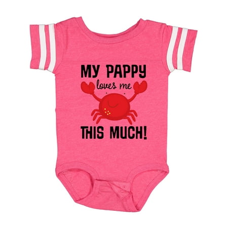 

Inktastic My Pappy Loves Me Gift Baby Boy or Baby Girl Bodysuit