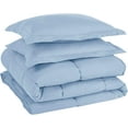 thumbnail image 6 of Chezmoi Collection Chambray Blue Down Alternative Comforter Twin - 2-Piece All Seasons Lightweight Comforter Set - Microfiber Comforter Duvet Insert with Corner Tabs, 6 of 7