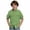 Green, variant on DeHolifer Boys Girls Shirts Cotton Linen Button Down Lapel Summer Trendy Comfy Solid Color Short Sleeve Blouse Shirts with Pocket,Black,7 Years