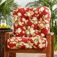 thumbnail image 3 of Greendale Home Fashions Roma Floral 38 x 21 in. Outdoor Reversible Tufted Chair Cushion, 3 of 8
