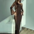 thumbnail image 4 of Sexy Long Sleeve Bodycon Maxi Dress For Women Summer 2024 Fashion O Neck Slim Green Evening Party Dress Elegant Vestidos, 4 of 7