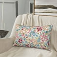 thumbnail image 5 of Daiia Trendy Floral Design Bedding Waterproof Pillow Protector Zippered Queen – Bed Bug Proof Pillow Encasement-14"x20", 5 of 6