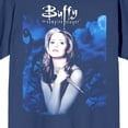 thumbnail image 2 of Buffy The Vampire Slayer Key Art Crew Neck Short Sleeve Navy Women's T-shirt-Small, 2 of 3