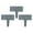 Z1#Grey,3Pc, variant on Imitation Stone Plastic Garden Border Fence, Stackable Rock Look Landscape Edging, Decorative Lawn Flower Bed Divider Barrier, Plastic Stone Effect Yard Edging, Fake Stone Plastic Fence
