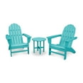 thumbnail image 2 of POLYWOOD Vineyard 3-Piece Adirondack Set in Black, 2 of 5