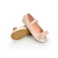 thumbnail image 3 of Frontwalk Kids Mary Jane Ankle Strap Flats Comfort Dress Shoes Performance Non-slip Casual Shoe Girl's Bow Pink 8C, 3 of 9