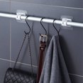 thumbnail image 4 of Juego de 10 ganchos en S de acero inoxidable ganchos de metal en forma de S para cocina, baño, dormitorio, (negro) JAMW Sencillez, 4 of 5