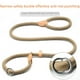 thumbnail image 2 of Cadena de tracción antidisturbios con punzón P, cuerda de nailon cosida de cuero para perros, cadena para perros, cinturón de tracción para perros de entrenamiento grueso y alargado, cuerda P, 2 of 6