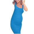 thumbnail image 3 of gakvbuo Maternity Dress for Photoshoot Summer s Maternity Sleeveless Tank Dresses Side Ruching Bodycon Dresses for Women Daily Wearing Or Baby Shower, 3 of 4