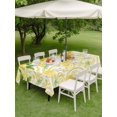 thumbnail image 4 of Outdoor Tablecloth with Umbrella Hole for Patio/Picnic/Party/Camping, Watercolor Lemons Weeping Waterproof Table Cloth Rectangle Table Cover Washable, Summer Yellow Floral (60"x 120"), 4 of 8