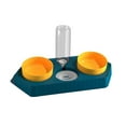 thumbnail image 3 of Point Bowls jinwen Fuente para beber Soporte antideslizante Tazón botella de agua comedero para mascotas Tres azules, 3 of 8
