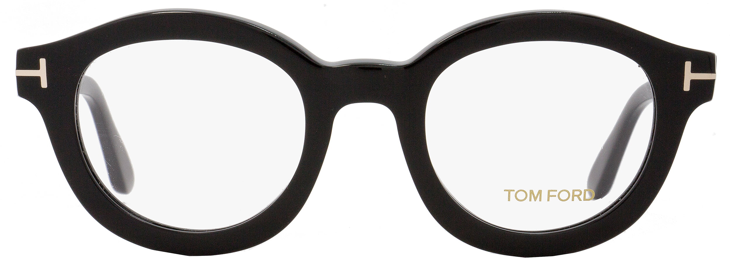 Tom Ford Round Eyeglasses TF5460 001 Size: 49mm Black FT5460 