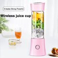 thumbnail image 2 of Portable Juice Blender, Milk Shake,juicer, Mixer,480ml,bpa Free,100w, Christmas Giftpink, 2 of 5