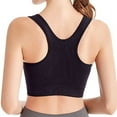 thumbnail image 4 of Bras for Women Front Zip Sports Bra High Workout Yoga Running Top Breathable Supportive Seamless Comfort Fitness Activewear Sports Bras for Women,Black,XL, 4 of 4