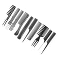 thumbnail image 2 of Juego de 10 peines profesionales para peinar el cabello, juego de peines de peluquería para salón, juego de peines de barbero, 2 of 14