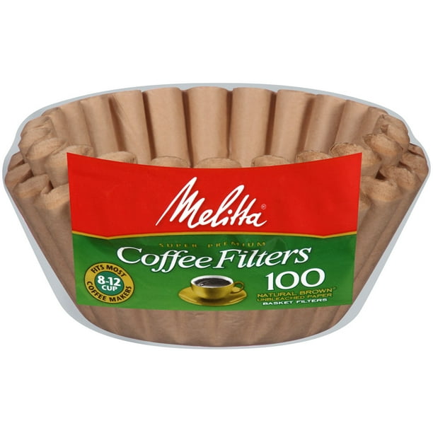 Melitta 812 Cup Natural Brown Basket Coffee Filter, 100 Ct Walmart