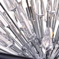 thumbnail image 4 of CWI Lighting Starburst 20 Light Contemporary Metal Chandelier in Black, 4 of 8