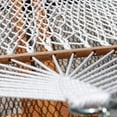 thumbnail image 5 of Vivere Double Polyester Rope Spreader Bar Hammock - White, 5 of 5