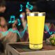 thumbnail image 2 of Altavoces para exteriores Qwtwty con Bluetooth y sonido, taza de cerveza de acero inoxidable 304, taza térmica portátil de doble capa al vacío, taza de cerveza con audio Bluetooth y abridor de, 2 of 4