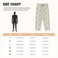 thumbnail image 3 of Kdxio leaves bows Women Pajama Pants Drawstring Pajama Pants Wide Leg Casual Lounge Pants Sleepwear -Large, 3 of 6