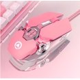 thumbnail image 5 of Wired Gaming Mouse, Metal Texture Mechanical Cool Shape, Four-Speed Optical Engine Switching, Up to 3200DPI(Pink), 5 of 5