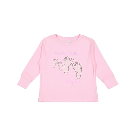 

Inktastic Soon to Be Big Sister Gift Toddler Toddler Girl Long Sleeve T-Shirt